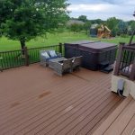 14 x 24 foot deck addition for hot tub completed by Thundestruck Restorations