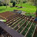 14 x 24 foot deck addition for hot tub completed by Thundestruck Restorations