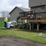 14 x 24 foot deck addition for hot tub completed by Thundestruck Restorations