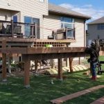 14 x 24 foot deck addition for hot tub completed by Thundestruck Restorations