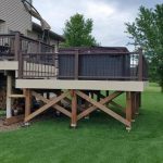 14 x 24 foot deck addition for hot tub completed by Thundestruck Restorations